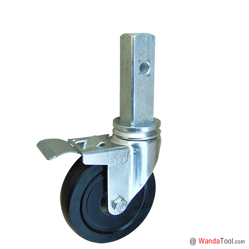 5×1.25英寸方桿腳手架橡膠腳輪